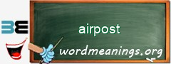 WordMeaning blackboard for airpost